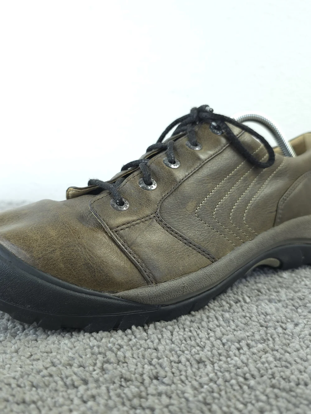 Keen Alki Mens Size 10 Shoes Brown Leather Lace Up Walking Casual Sneakers